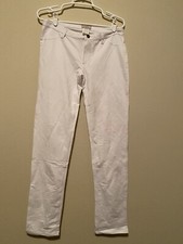 Women's Fashion Causal Slim Stretch Skinny Soft Pant Pockets Size XL White