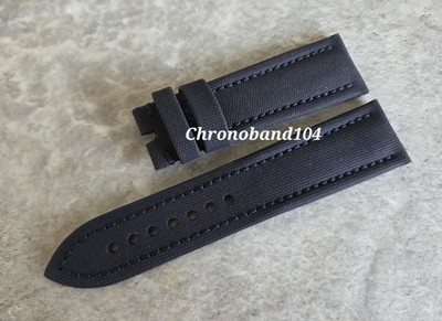 Genuine OEM Blancpain Fifty Fathoms 23/20mm Blue Sailcloth Watch Strap NEW!