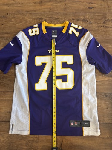 Maglia Minnesota Vikings Viola Opaca Kalil 75 Calcio Nike On Field - Uomo Med - Foto 10 di 10