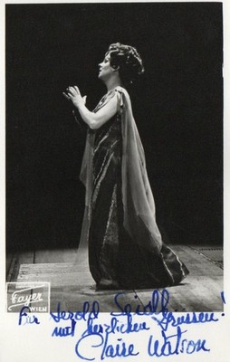 Claire Watson, Bühnenfoto, signiert, Foto Fayer Wien, ca 14 x 9 cm