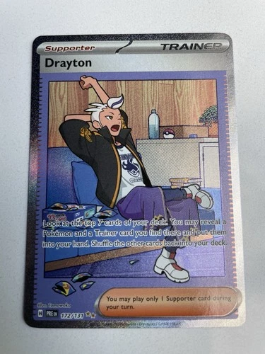 Drayton 172/131 Special Illustration Rare Pokemon Prismatic Evolutions Near Mint