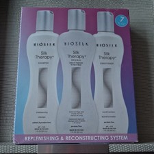 Image of BioSilk Silk Therapy 3 piece shampoo + conditioner + treatment 207ml each set