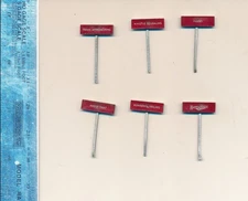 SELLEY "FINISHING TOUCHES" BURMA SHAVE SIGNS NEW BUT OUT OF THE PACKAGE