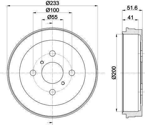 1x NEW MINTEX REAR BRAKE DRUM - MBD325 - Image 5