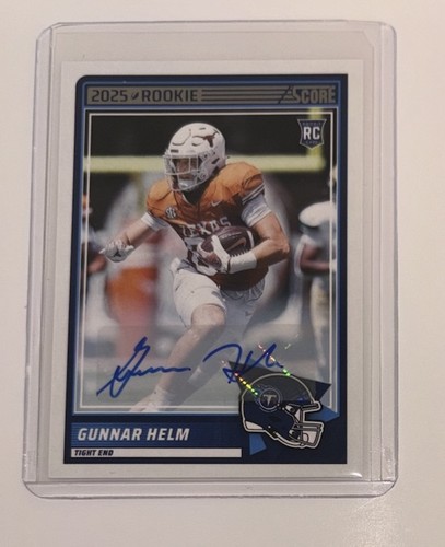 2025 Panini Score Gunnar Helm RC Auto Autograph Titans #99