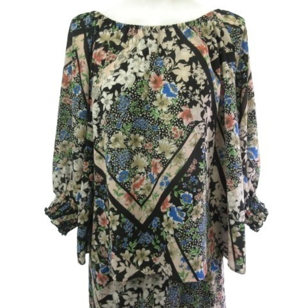 Grace Continental Patchwork Print Top Setup Long … - image 4