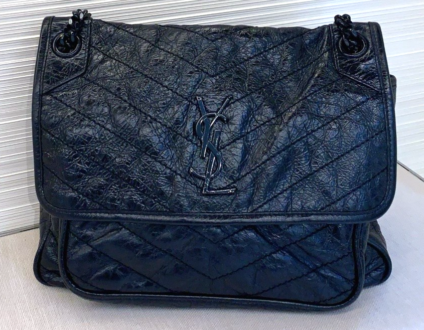 YSL Saint Laurent Niki MM Chain Strap Shoulder bag Women Black