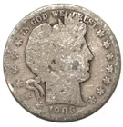 1906-D BARBER SILVER HALF DOLLAR - ABOUT GOOD - #0418DAC