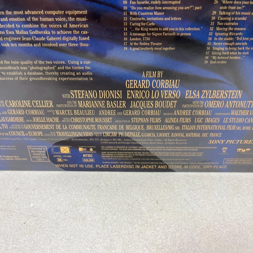 Farinelli (1994 Stefano Dionisi, Enrico Lo Verso, Elsa Zylberstein) [Laserdisc] - Image 3 of 4