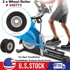 2PCS Roller Wheels 340773 For Epic FreeMotion HealthRider Proform NordicTrack