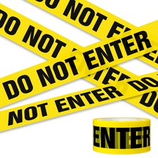 25M Multi-Purpose Self-Adhesive DO NOT ENTER Tape for Construction & Decor