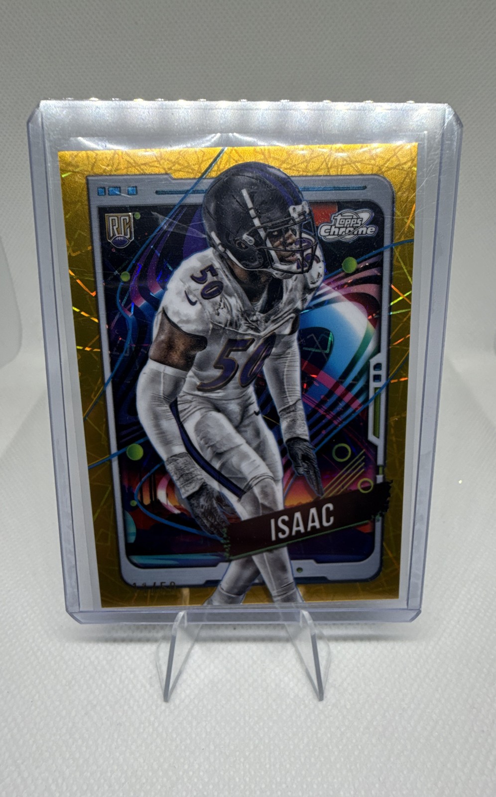 Adisa Isaac Topps Cosmic Chrome #110 Gold Interstellar