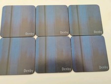 Denby 6er Set Blau Untersetzer! Stylisch & robust!