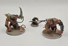 Rat Ogre and Packmaster Skaven Warhammer Fantasy classic vintage painted