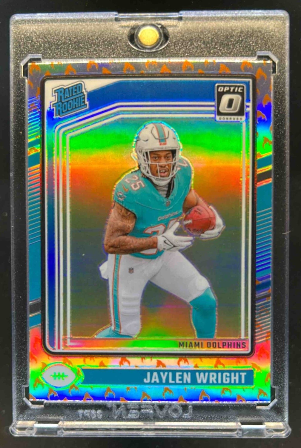 2024 Donruss Optic Jaylen Wright Fire Rated Rookie #249 Dolphins