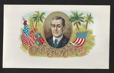very old Cigar box Label President of United States of America #037