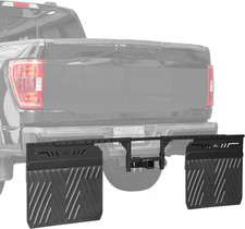 2" Hitch Mount Mud Flaps   Adjustable Universal Fit for Trucks, Suvs, Trailers  