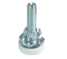 Plinth Adjustable Foot Fitting, Kitchen Cupboard Leg  White D029 Pack of 4 
