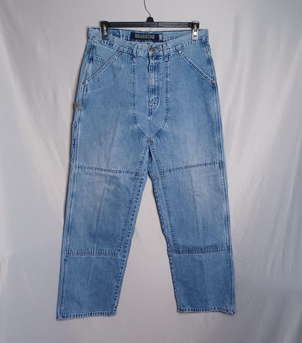 Vintage Levi's SilverTab Jeans Mens 34x32 Blue Carpenter Baggy
