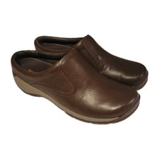 Womens Merrell J45812 Encore QT Brown Leather Slide Mules Clogs Shoes 10
