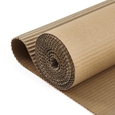Corrugated Cardboard Roll 20 x 120 Inches Thicker Wider Single Face B Flute H...