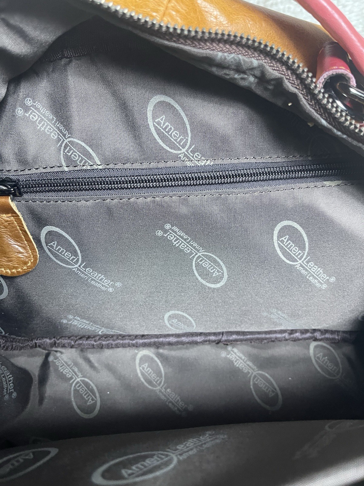 Ameri Leather Multi Color Woven Satchel/Crossbody… - image 13