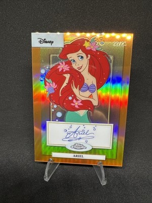2024 Topps Chrome Disney - Arielle Auto Faksimile - /25 Orange The Little Mermaid