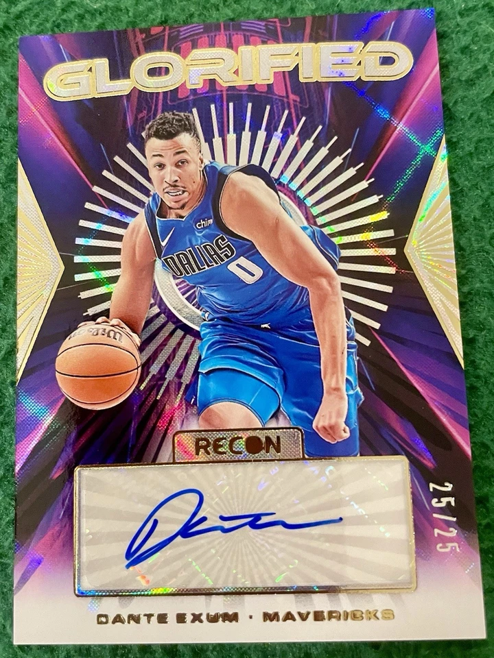 2023-24 Panini Recon Glorified Signatures Dante Exum Dallas Mavericks AUTO/25 Foto 3 de 3