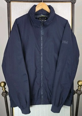 HELLY HANSEN Mens Size XL Waterproof Stowable Hooded Jacket Full Zip HellyTech