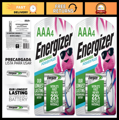 #ad Rechargeable AAA Batteries 800mAh Eco Friendly Power Plus 2 Pack $36.99