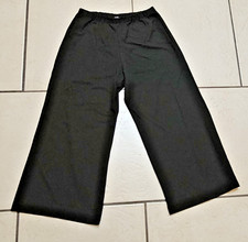 Bryn Walker Pants Black Lagenlook Wide Leg Pull On Stretch Basic XS USA Made
