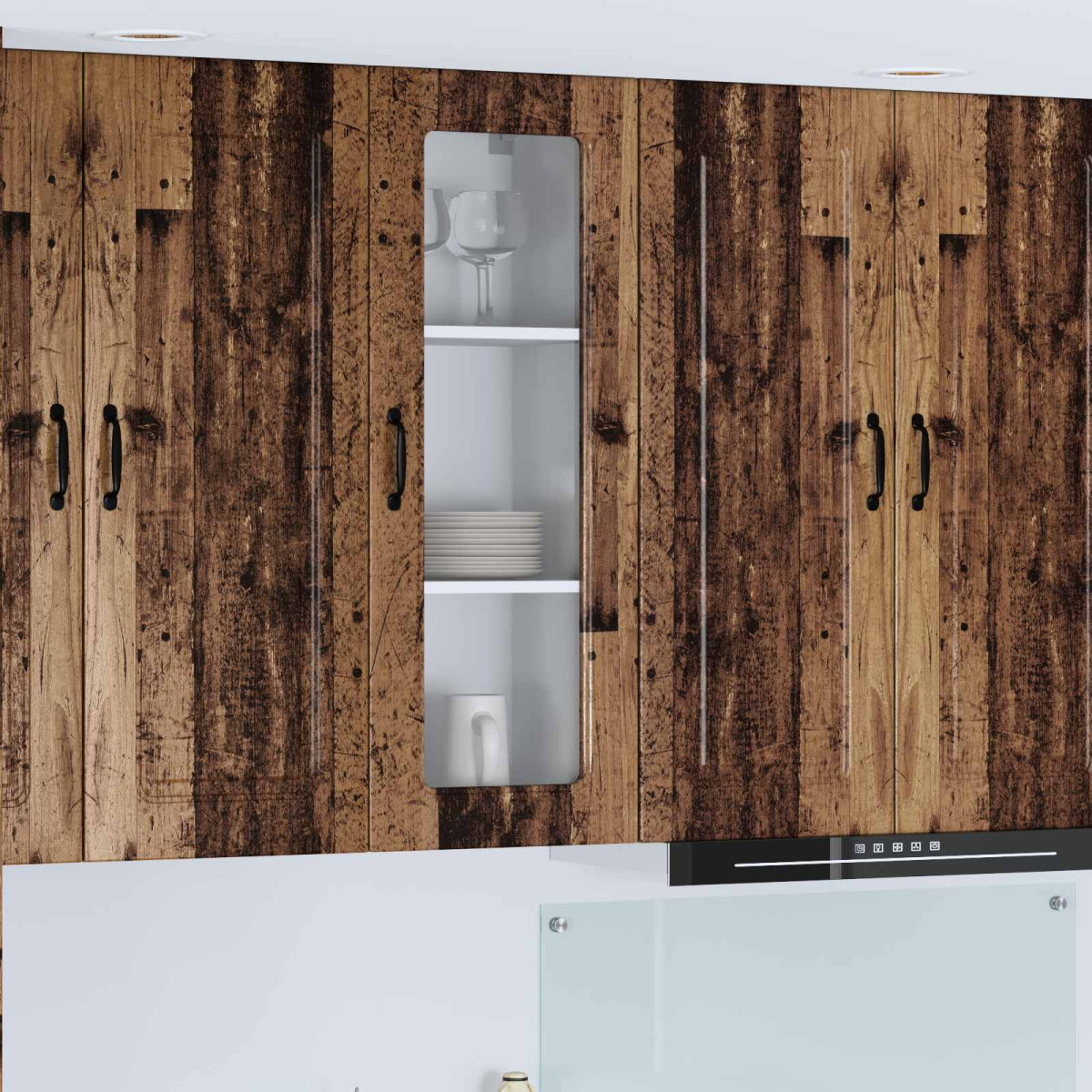 VIDAXL Old Wood Kitchen Wall Cabinet - Engineered Wood - 40cm - Image 2