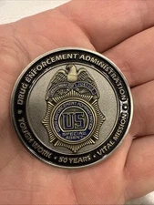 DEA Cannabis Challenge Coin 50th Year