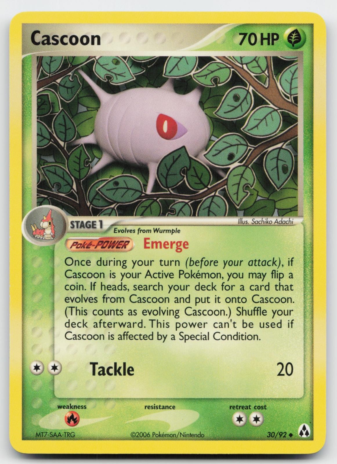 Cascoon 30/92 Uncommon Legend Maker Pokemon Near Mint