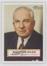 2005 Topps Heritage Warren Giles #2 HOF 0o1