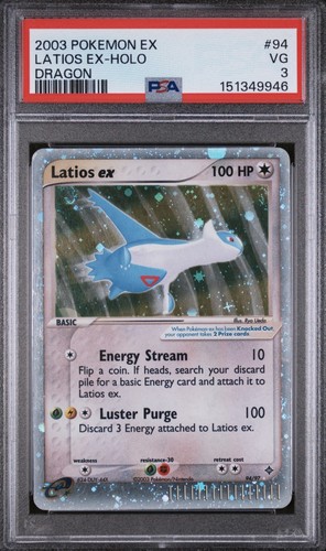 Latios ex graded PSA 3 for sale on eBay