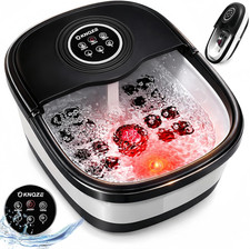 Collapsible Foot Spa Bath with Heat Remote Control, Bubble Massage, Temperatur