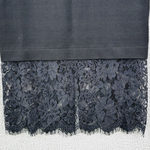 TopShop Mini Skirt with Lace Detail Black 27R08HBLK Size US 6 - Picture 5 of 10