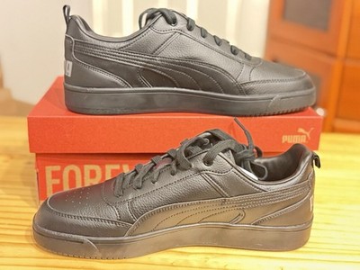 Size 10 - PUMA Dribble Black Cool Dark Grey