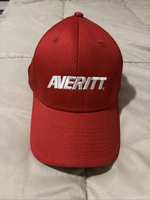Averitt Express Trucking LTL Red Baseball Hat Cap Adjustable Hook&Loop Cintas