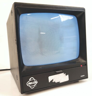 Pelco PMM9A Black & White High-Resolution Security Monitor Steel Case 9''