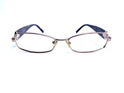 Versace Gold Metal Rectangular Medusa Eyeglasses Italy MOD  display picture 3