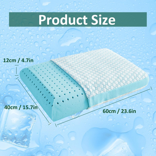 Cooling Memory Foam Pillow - 1 Pack Standard Pillow, Premium Cooling & Cozy Vent - Picture 4 of 12