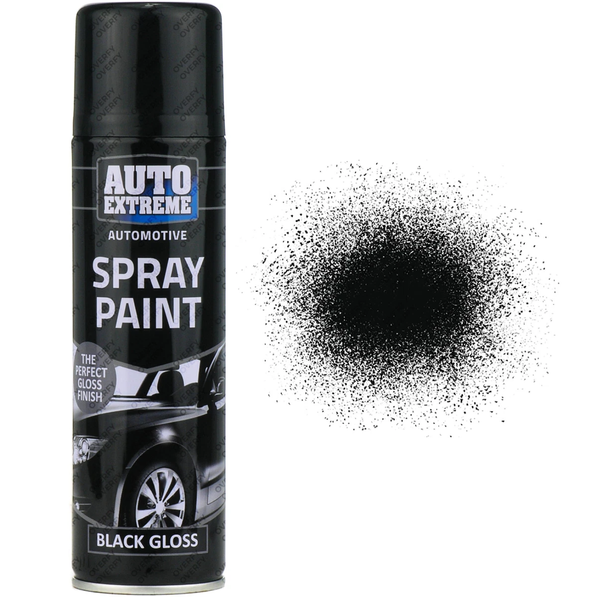 1 x Black Gloss Aerosol Spray Cans 250ml Car Auto Extreme Spray Paint