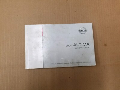 Nissan OEM 2004 Altima Owner's Operator Manual Guide Book Booklet eBay
