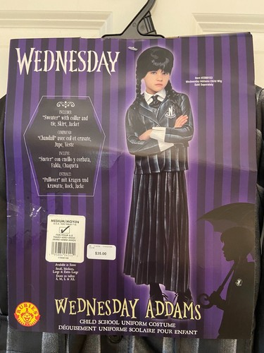 Kids Girls Wednesday Addams Enid Costume School Uniform Skirt ACADEMIA