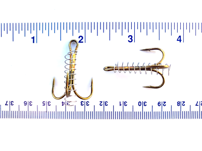 brozne fish hooks Hook, Aged Brass Perfect for presenting worm and swimbaits for Crappies Bronze Hook Connectors Large Bronze