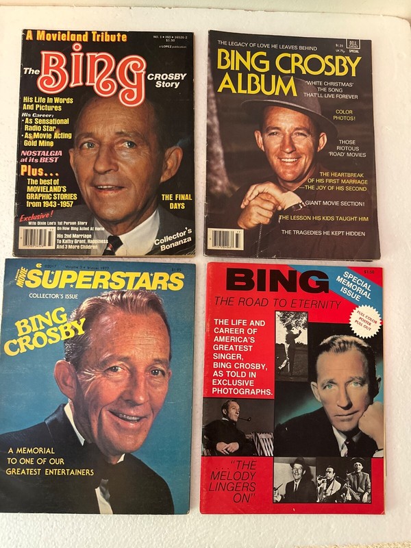BING CROSBY 1977 MAG, MOVIELAND,  SALE SUPERSTARS, DELL, SPECIAL MEMORIAL ISSUE 