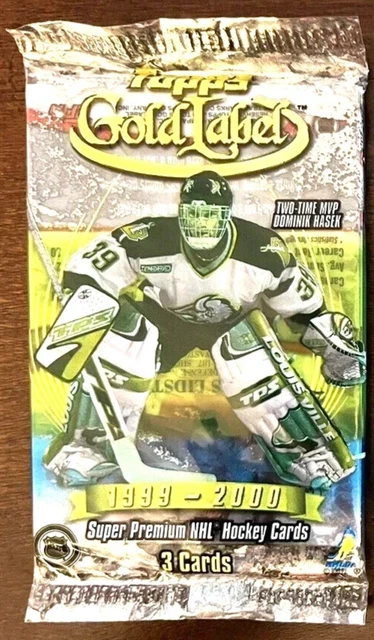 RARE PACK 1999-00 Topps Gold Label Hockey Pack 3 Cards 1 Pack