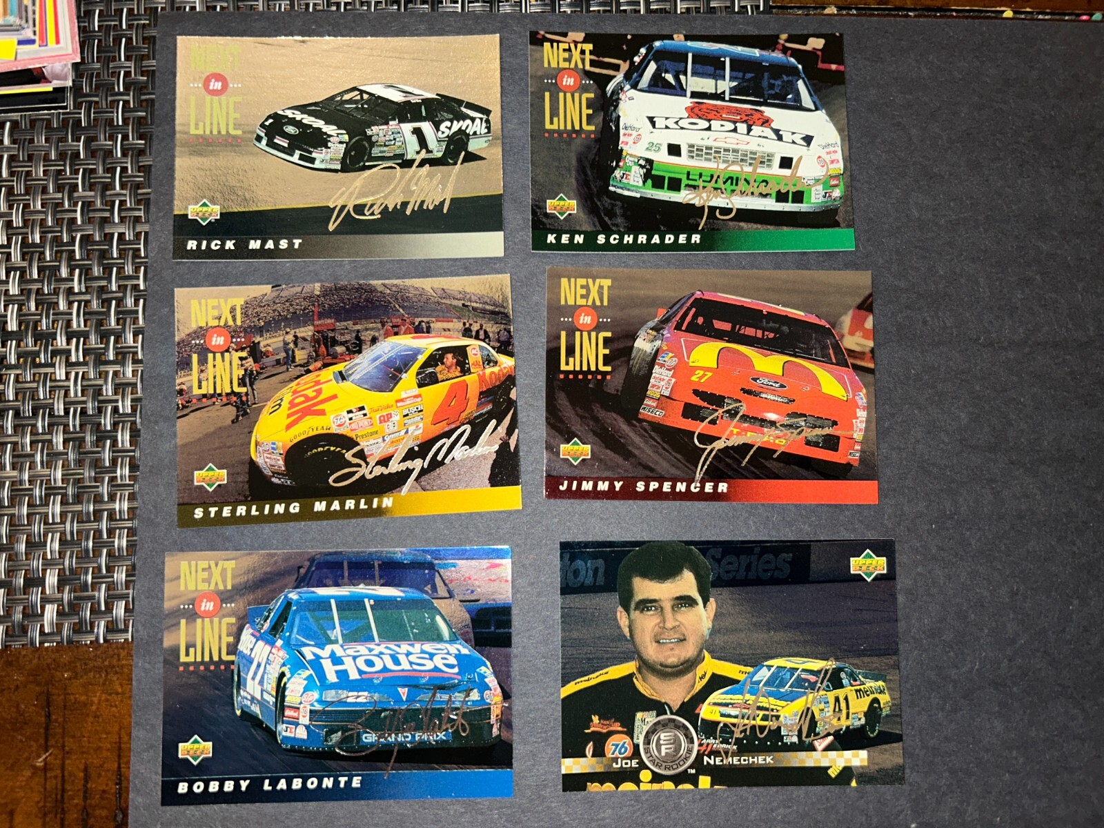 1995 UPPER DECK SILVER SIGNATURE NASCAR RACING TRADING CARDS YOU CHOOSE FS
